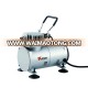 1/6HP 220V Mini Portable Single Cylinder Piston Oiless Silent Air Compressor for Airbrush with 1/8 BSP Connections